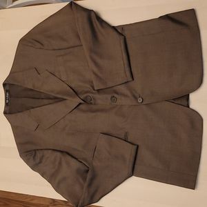 EUC Vintage CARLOORESTES Brown Light Plaid Patterned Suit Made in Slovak…